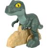 Fisher-Price Imaginext Jurassic World Dinosaur, Tyrannosaurus Rex Push-Toy with Rolling Wheels & Wiggling Motion, 5.5-inch Tall T. rex