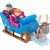 Fisher-Price Little People Toddler Toy Disney Frozen Kristoff’s Sleigh Vehicle with Character Figures for Pretend Play Kids Ages 18+ Months (Amazon Exclusive)