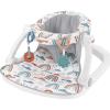 Fisher-Price Portable Baby Chair Sit-Me-Up Floor Seat with Developmental Toys & Machine Washable Seat Pad, Froggy(One Size)