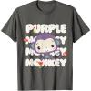 Fisher-Price Purple Monkey T-Shirt(Asphalt Grey)