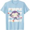 Fisher-Price Purple Monkey T-Shirt(Baby Blue)