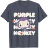 Fisher-Price Purple Monkey T-Shirt(Heather Blue)