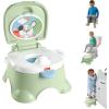 Fisher-Price Toddler Toilet Learn-to-Flush Potty Training Seat with Lights Sounds Phrases and Removable Potty Ring(Learn-to-Flush Potty – Puppy)
