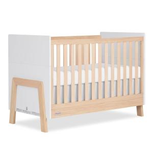 Dream On Me Fisher-Price Iris 4-in-1 Convertible Full-Size Baby Crib in Vintage White Oak, GreenGuard Gold & JPMA, Sustainable Pinewood, Converts to Day & Toddler Bed with Guard Rails & Kids Sofa(Vintage White Oak)