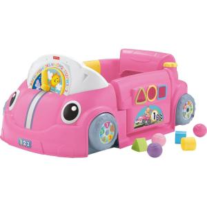 Fisher-Price Baby Toy Laugh & Learn Crawl Around Car Red Activity Center with Educational Music & Lights for Infants Ages 6+ Months (Amazon Exclusive)(Multicolor)