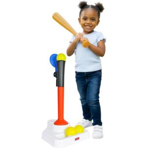 Fisher-Price™ Grow-to-Pro 2-in-1 Tee Ball Set for Toddlers & Kids, Height Adjustable Batting Practice & Outdoor Play Toy, Ages 18+ Months
