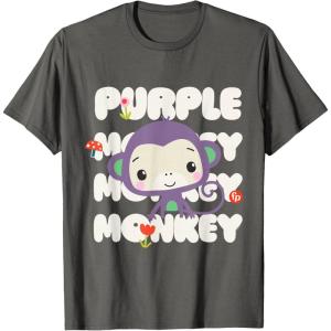 Fisher-Price Purple Monkey T-Shirt(Asphalt Grey)