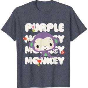 Fisher-Price Purple Monkey T-Shirt(Heather Blue)