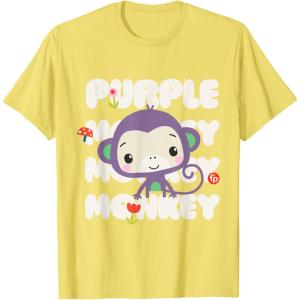 Fisher-Price Purple Monkey T-Shirt(Lemon Yellow)