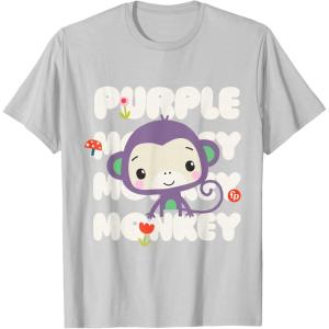 Fisher-Price Purple Monkey T-Shirt(Silver Grey)