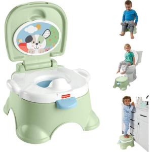 Fisher-Price Toddler Toilet Learn-to-Flush Potty Training Seat with Lights Sounds Phrases and Removable Potty Ring(Learn-to-Flush Potty – Puppy)