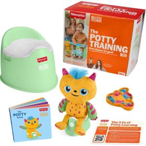 Fisher-Price Toddler Toys Big Little Feelings Potty Training Kit, 6-Piece Set of Activities & Parenting Tips for Kids Ages 18 Months+