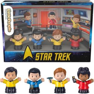 Little People Collector Star Trek TV Series Special Edition Set for Adults & Fans, 4 Figures in Display Package