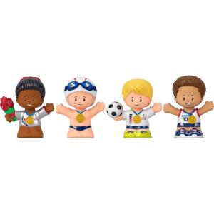 Little People Collector Team USA Classic Sports Special Edition Set for Adults & Fans, 4 Athlete Figures in Display Package