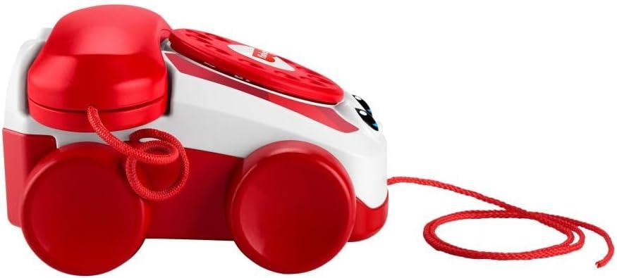 imageFisherPrice Baby Toy Red Chatter Telephone Mattel 80th Anniversary Edition PullAlong Activity for Infants ampamp Toddlers Ages 1 Years