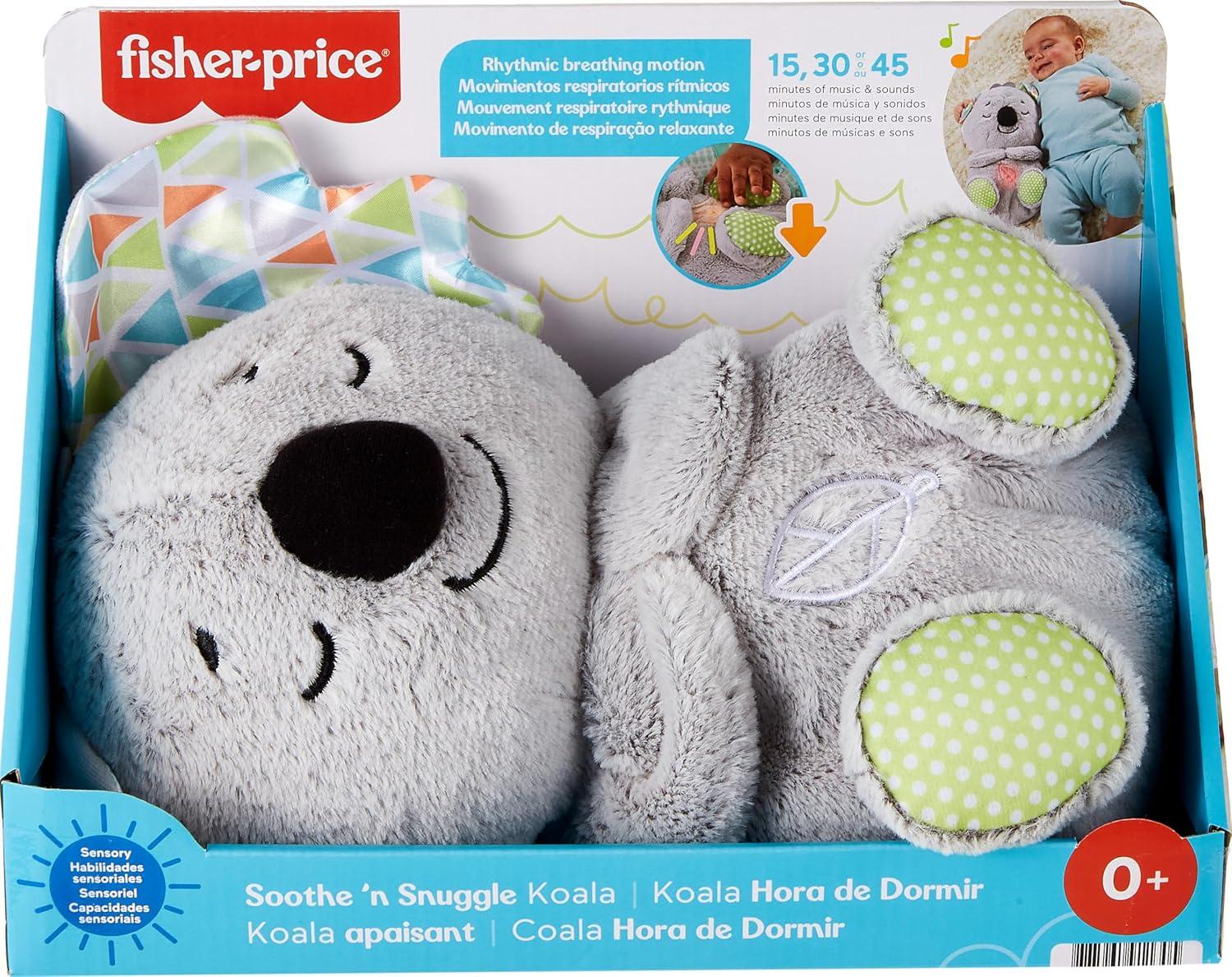 imageFisherPrice Baby Toy Soothe n Snuggle Koala Plush Sound Machine with Customizable Music Lights ampamp Breathing Motion for Newborns 0 MonthsKoala Soother