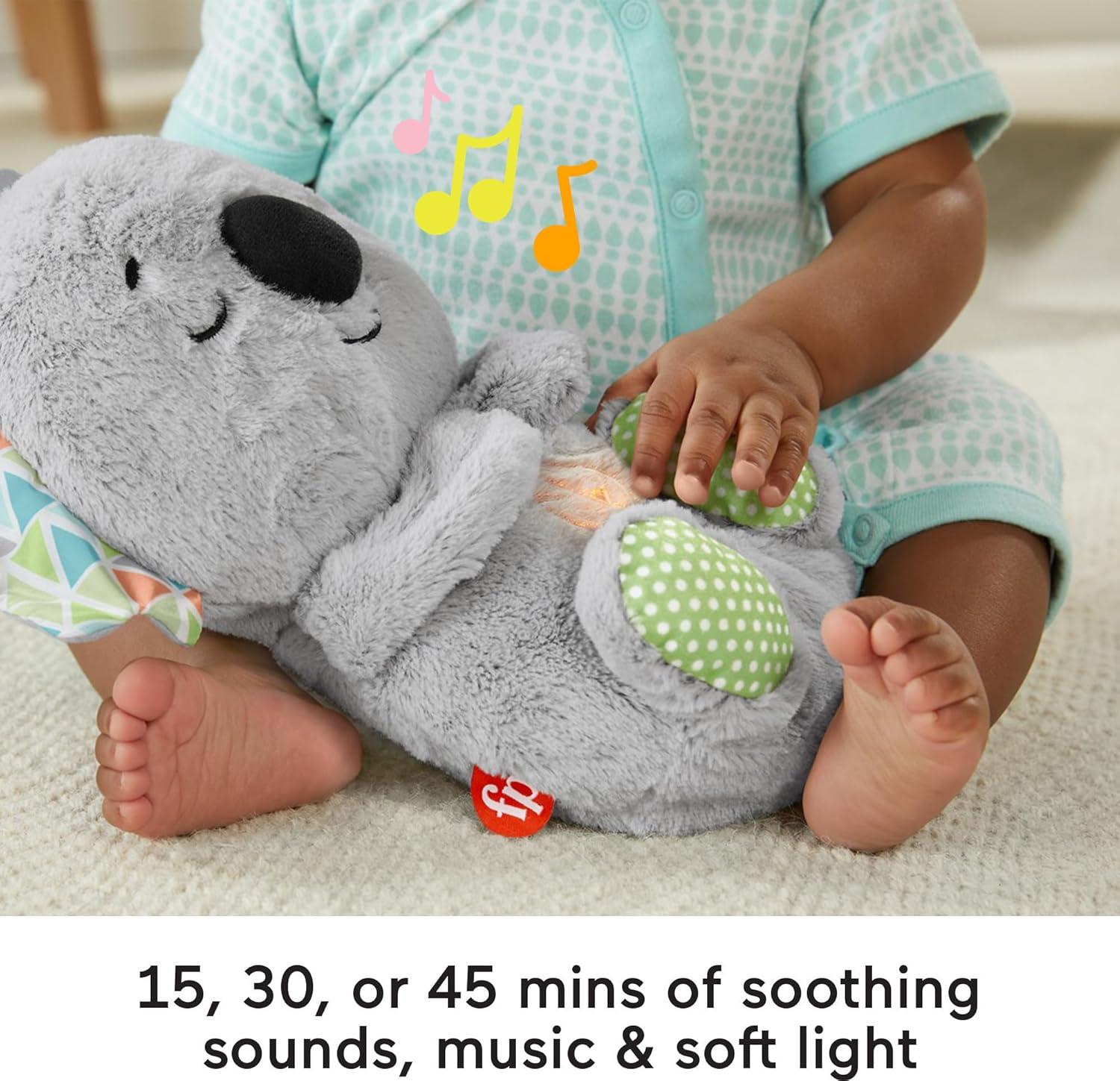 imageFisherPrice Baby Toy Soothe n Snuggle Koala Plush Sound Machine with Customizable Music Lights ampamp Breathing Motion for Newborns 0 MonthsKoala Soother