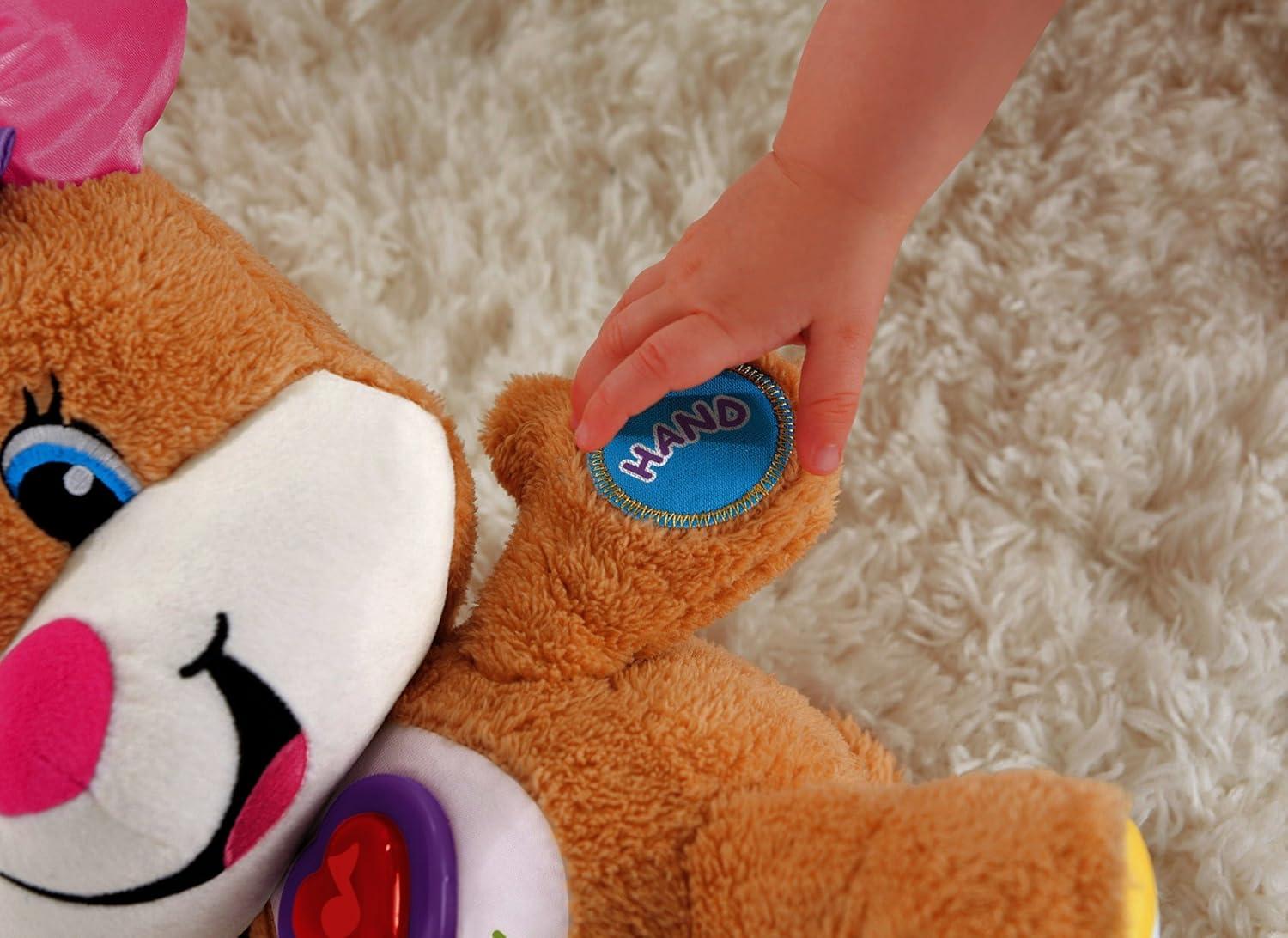 imageFisherPrice Baby ampamp Toddler Toy Laugh ampamp Learn Smart Stages Sis Musical Plush with Lights ampamp Phrases for Infants Ages 6 Months