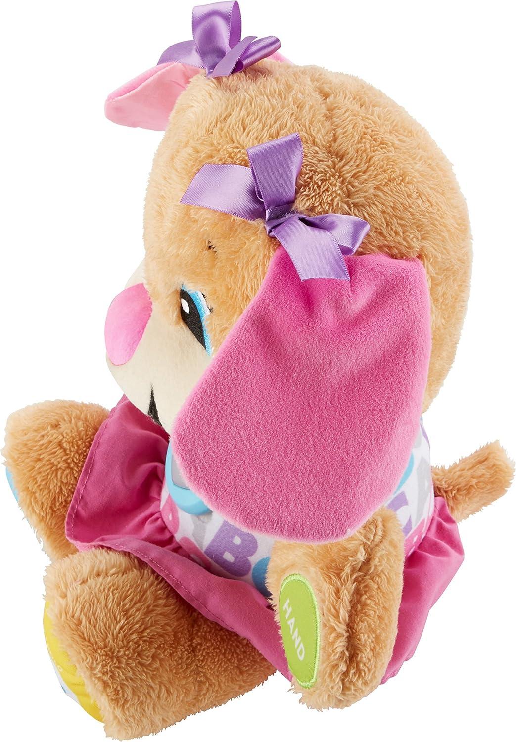 imageFisherPrice Baby ampamp Toddler Toy Laugh ampamp Learn Smart Stages Sis Musical Plush with Lights ampamp Phrases for Infants Ages 6 Months