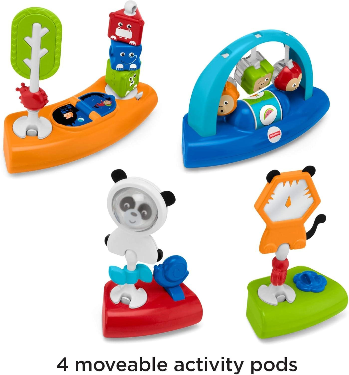 imageFisherPrice Baby to Toddler Toy 3in1 Spin ampamp Sort Activity Center and Play Table with 10 Activities Happy DotsActivity Center