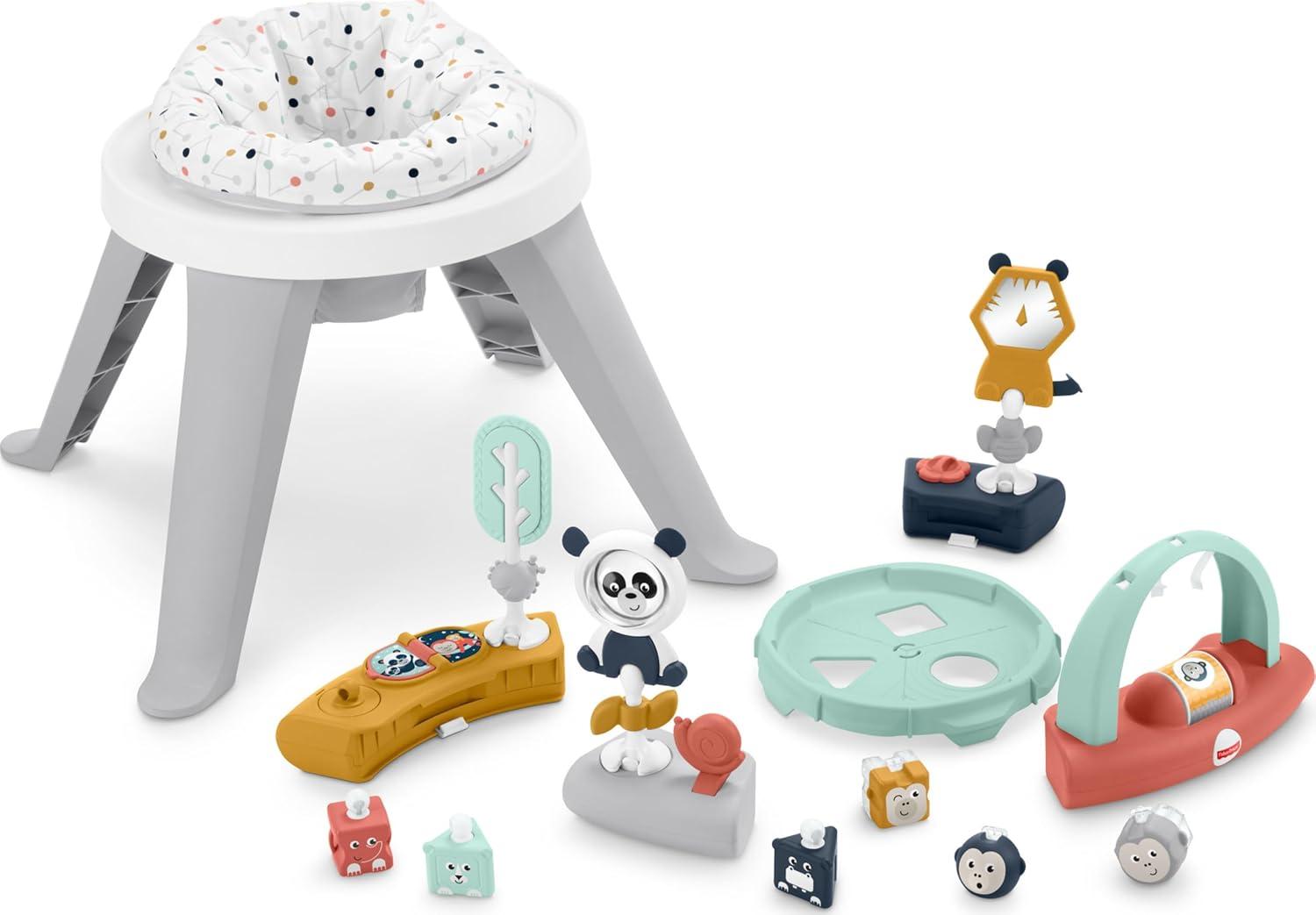 imageFisherPrice Baby to Toddler Toy 3in1 Spin ampamp Sort Activity Center and Play Table with 10 Activities Happy DotsActivity Center