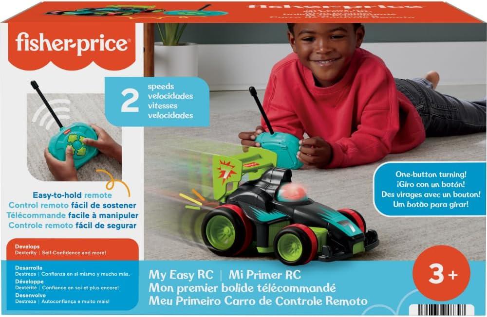 imageFisherPrice Preschool Toy Remote Controlled Car My Easy RC with 2 Speeds for Kids Ages 3 Years Amazon ExclusiveMulticolor