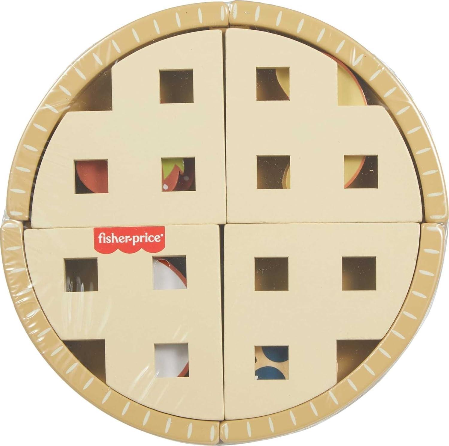 imageFisherPrice Wood Pretend Play Toy Fruit Pie Tiny Garden 16Piece Wooden Food Puzzle Set for Preschool Kids Ages 3 Years Amazon ExclusiveFruit Pie