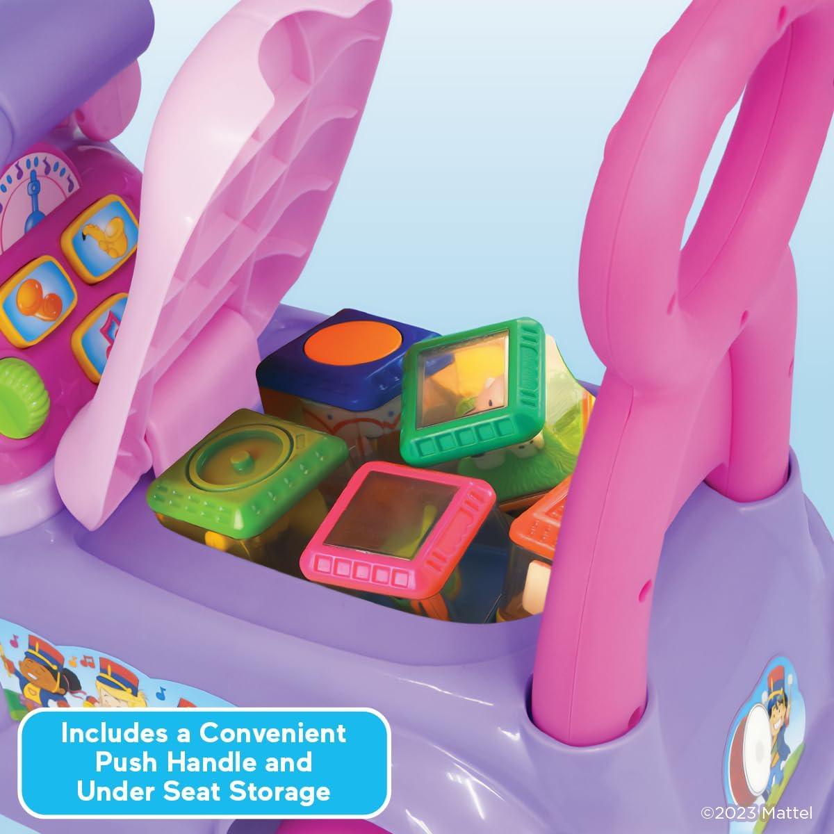 imageLittle People FisherPrice Music Parade Purple RideOn Plays 5 Marching Tunes ampamp Other Sounds Perfect for Toddler Boys ampamp Girls Ages 1 2 ampamp 3 Years Old Helps Foster Motor SkillsPink Purple