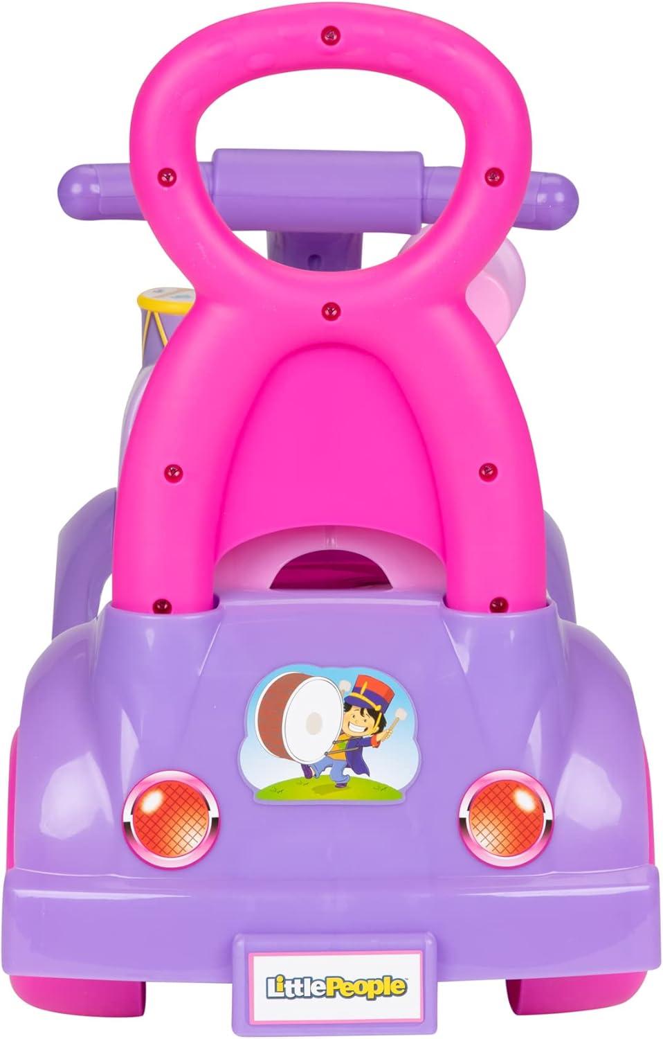 imageLittle People FisherPrice Music Parade Purple RideOn Plays 5 Marching Tunes ampamp Other Sounds Perfect for Toddler Boys ampamp Girls Ages 1 2 ampamp 3 Years Old Helps Foster Motor SkillsPink Purple