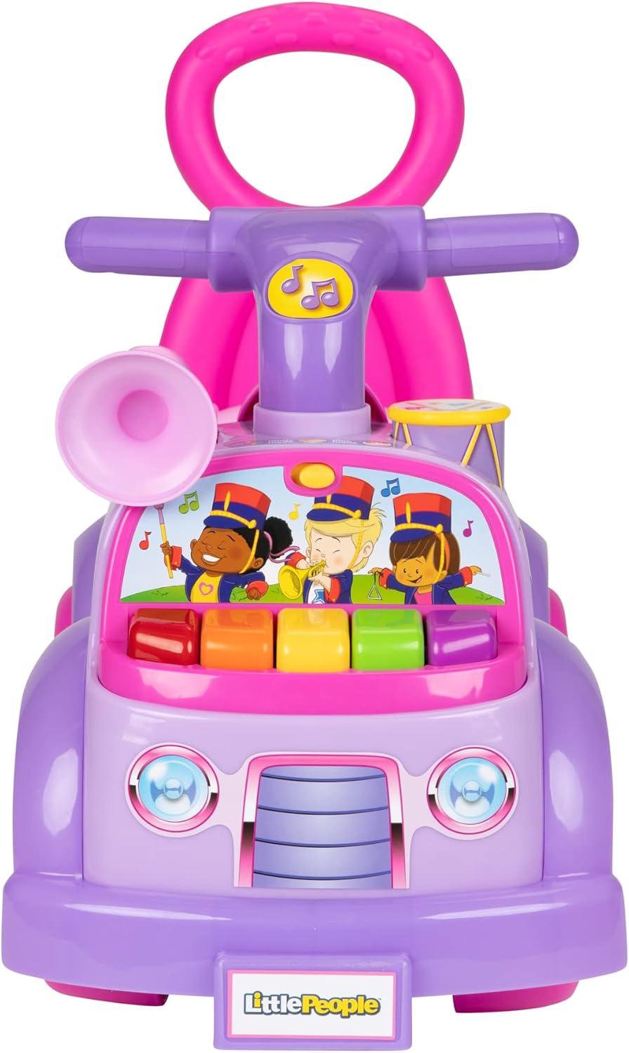 imageLittle People FisherPrice Music Parade Purple RideOn Plays 5 Marching Tunes ampamp Other Sounds Perfect for Toddler Boys ampamp Girls Ages 1 2 ampamp 3 Years Old Helps Foster Motor SkillsPink Purple