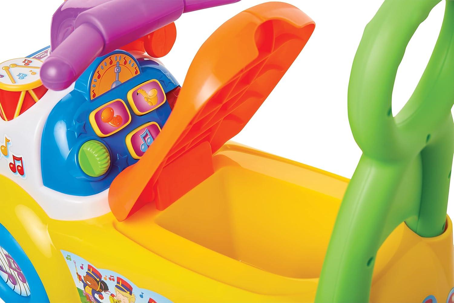 imageLittle People FisherPrice Music Parade Purple RideOn Plays 5 Marching Tunes ampamp Other Sounds Perfect for Toddler Boys ampamp Girls Ages 1 2 ampamp 3 Years Old Helps Foster Motor SkillsMulticolor