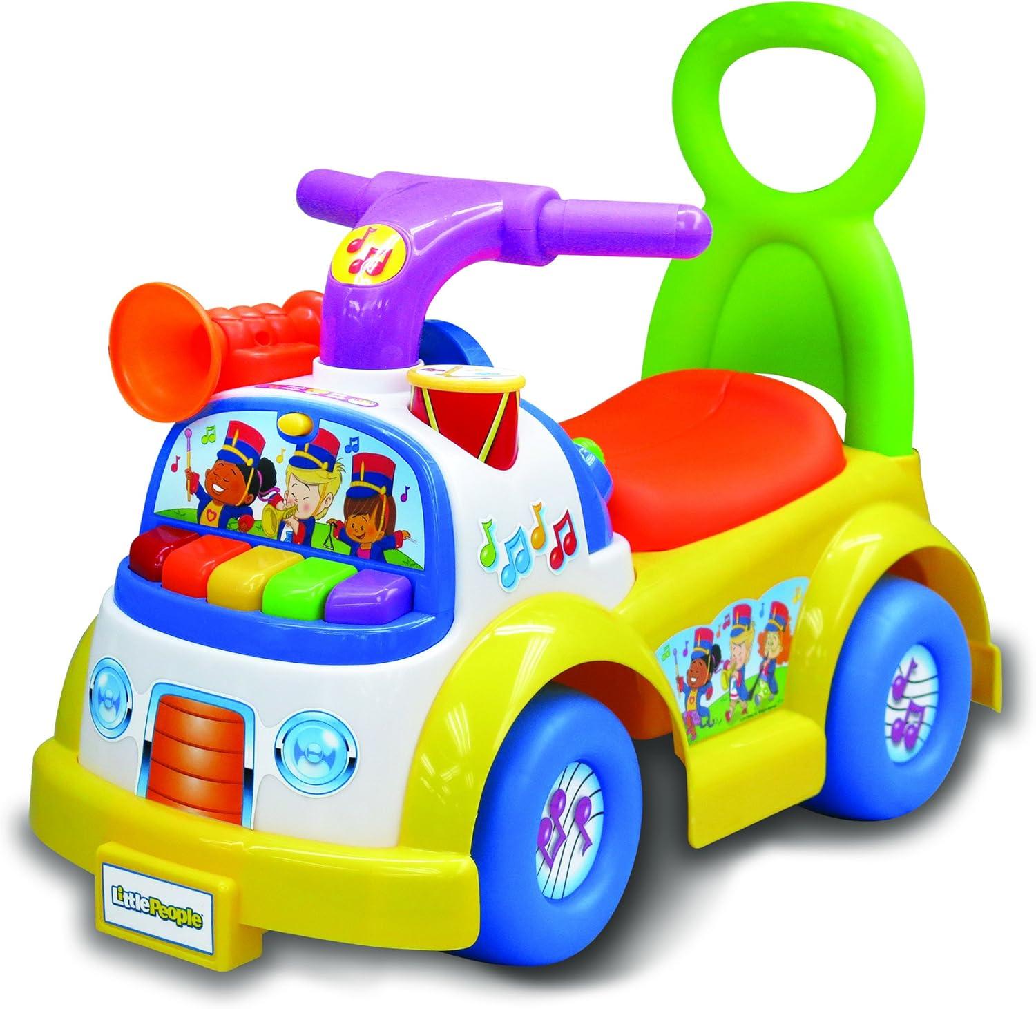 imageLittle People FisherPrice Music Parade Purple RideOn Plays 5 Marching Tunes ampamp Other Sounds Perfect for Toddler Boys ampamp Girls Ages 1 2 ampamp 3 Years Old Helps Foster Motor SkillsMulticolor