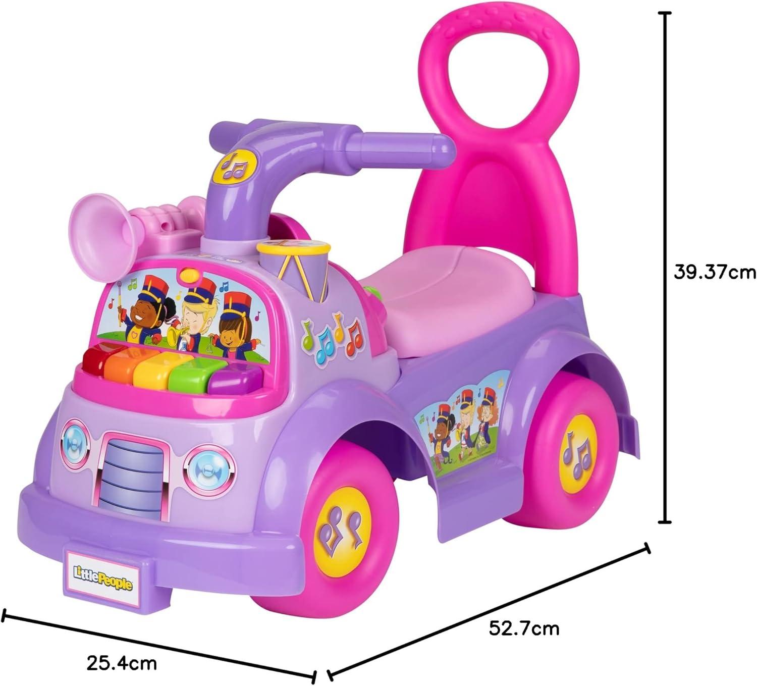 imageLittle People FisherPrice Music Parade Purple RideOn Plays 5 Marching Tunes ampamp Other Sounds Perfect for Toddler Boys ampamp Girls Ages 1 2 ampamp 3 Years Old Helps Foster Motor SkillsPink Purple