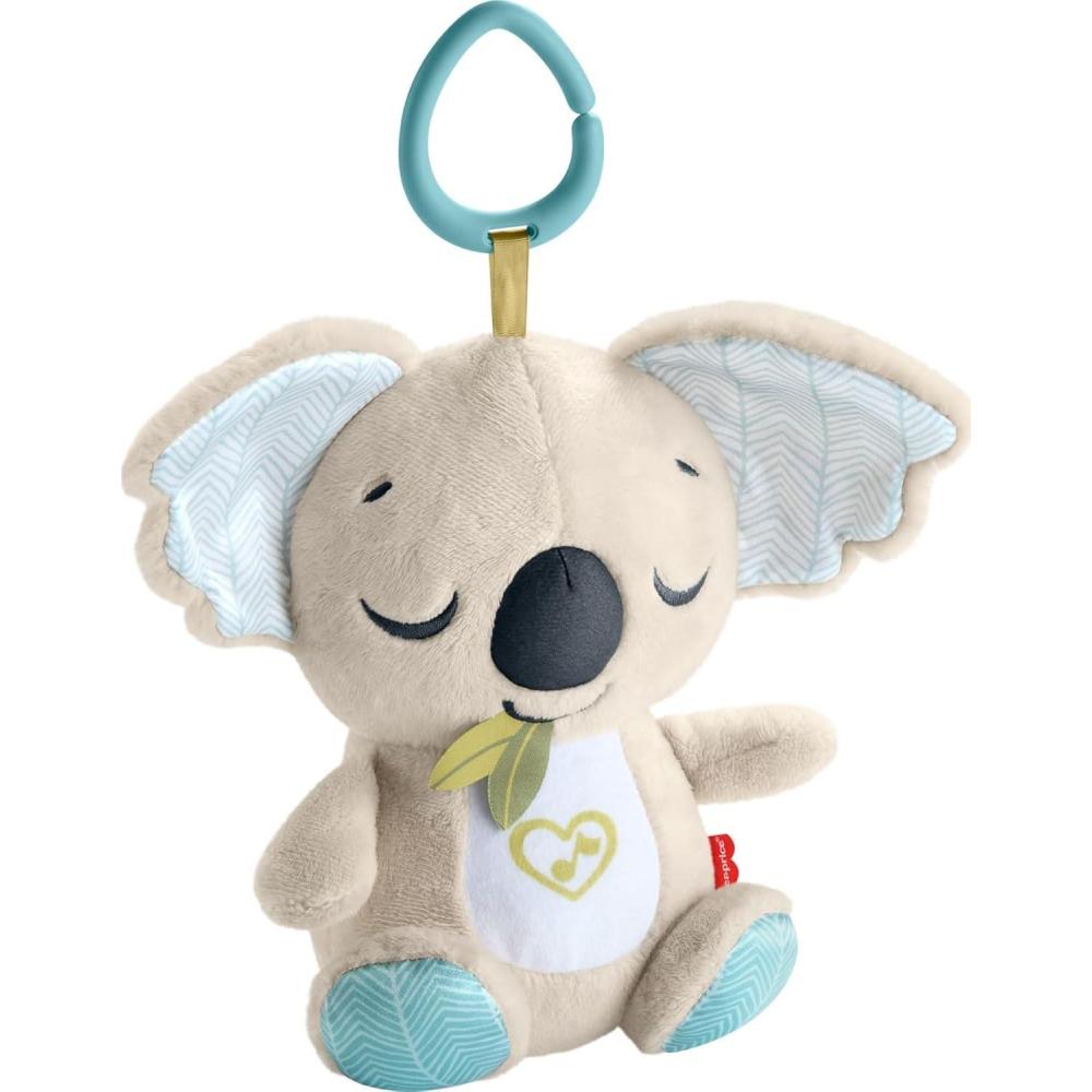 imageFisherPrice Baby Stroller Toy Sing ampamp Go Purple Monkey Musical Sensory Plush with Crinkle ampamp Clackers for Newborns from BirthKoala
