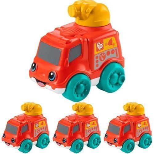 imageFisherPrice Baby Toy Poppity Pop Dump Truck PushAlong Vehicle with Fine Motor Activities for Infants Ages 6 MonthsFire Truck