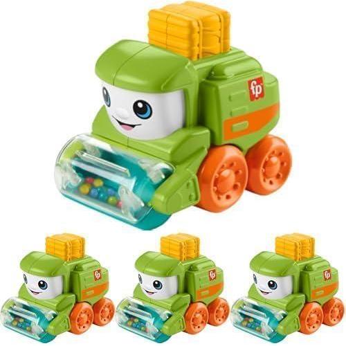imageFisherPrice Baby Toy Poppity Pop Dump Truck PushAlong Vehicle with Fine Motor Activities for Infants Ages 6 MonthsTractor