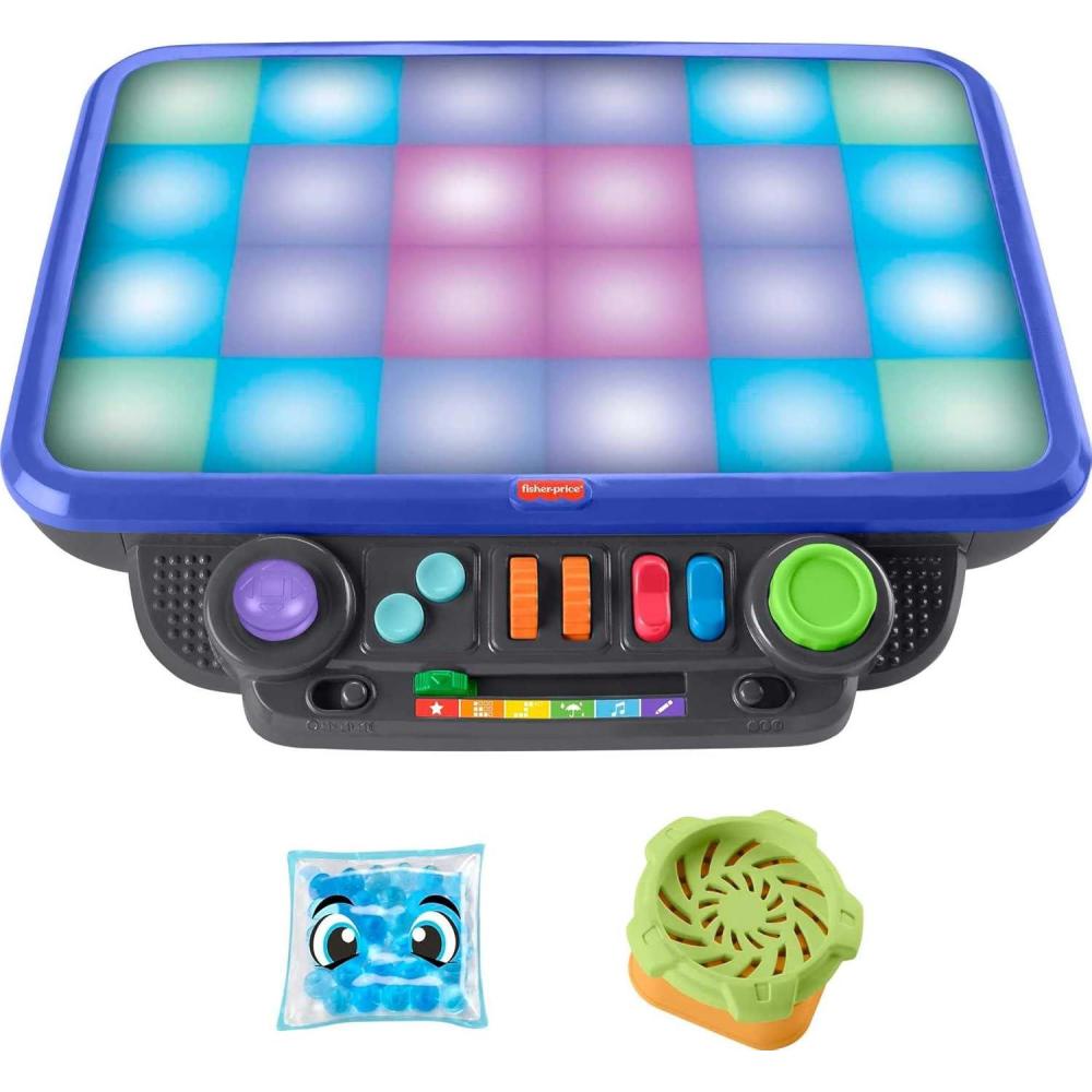 imageFisherPrice Learning Toy Sensory Bright Light Station Activity Table with Games Music ampamp Sounds for Preschool Kids Ages 3 Years Amazon Exclusive
