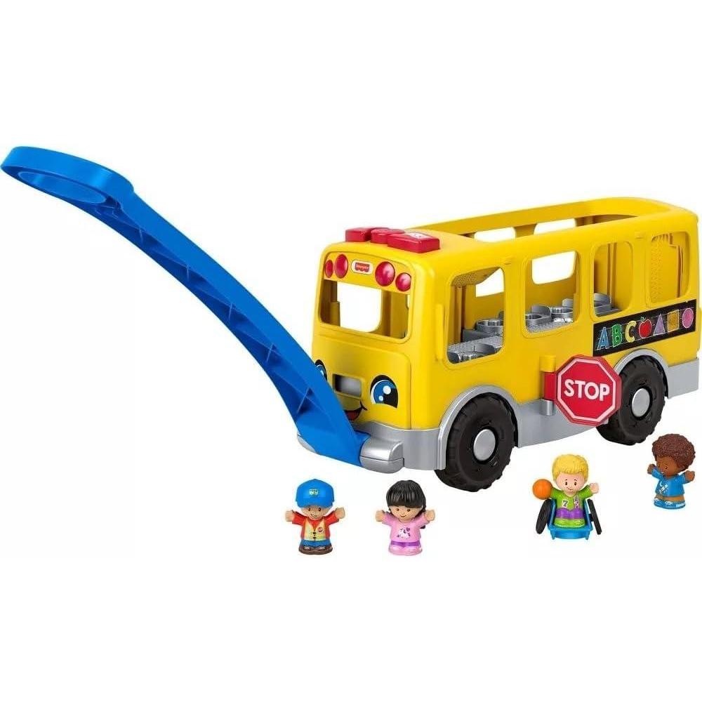 imageFisherPrice Little People Toddler Learning Toy Big Yellow Bus Musical PullAlong Vehicle for Pretend Play Kids Ages 1 YearsEnglish