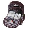 Baby Essentials Fisher-Price Signature Morgan Quilted Backpack Diaper Bag with Changing Pad, Stroller Clips, Laptop Compartment (Burgundy)