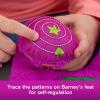 Barney’s World Toddler Toy Sensory Barney 12.75-Inch Plush with Fidget Activity & Textured Details for Kids Ages 2+ Years