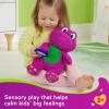Barney’s World Toddler Toy Sensory Barney 12.75-Inch Plush with Fidget Activity & Textured Details for Kids Ages 2+ Years