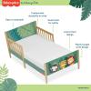 Dream On Me Fisher-Price Fauna Collection Safari Toddler Bed, Jungle Print, JPMA Certified, Easy to Assemble