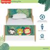 Dream On Me Fisher-Price Fauna Collection Safari Toddler Bed, Jungle Print, JPMA Certified, Easy to Assemble
