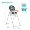 Fisher Price Tiny Bites Baby & Toddler Highchair – Cloud Grey, One-Click Folding, 7 Adjustable Height Levels, 2 Recline Positions, Removable Dishwasher-Safe Tray, Lightweight, Space-Saving(Rainbow Sherbert)