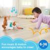 Fisher-Price Baby Learning Toy 123 Crawl with Me Puppy Musical Electronic Dog with Smart Stages for Infants Ages 6+ Months