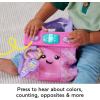 Fisher-Price Baby Learning Toy Laugh & Learn Purse, Going Places Bag with 4 Pretend Play Accessories for Infants & Toddlers Ages 6+ Months(Standard)