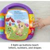 Fisher-Price Baby Learning Toy Laugh & Learn Storybook Rhymes Musical Book with Lights & Sounds for Infants Ages 6+ Months