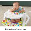 Fisher-Price Baby Portable Chair Deluxe Kick & Play Sit-Me-Up Floor Seat with Piano Learning Toy & Snack Tray for Infants to Toddlers(Green)