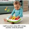 Fisher-Price Baby Portable Chair Deluxe Kick & Play Sit-Me-Up Floor Seat with Piano Learning Toy & Snack Tray for Infants to Toddlers(Green)
