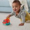 Fisher-Price Baby Toy Poppity Pop Dump Truck Push-Along Vehicle with Fine Motor Activities for Infants Ages 6+ Months(Fire Truck)
